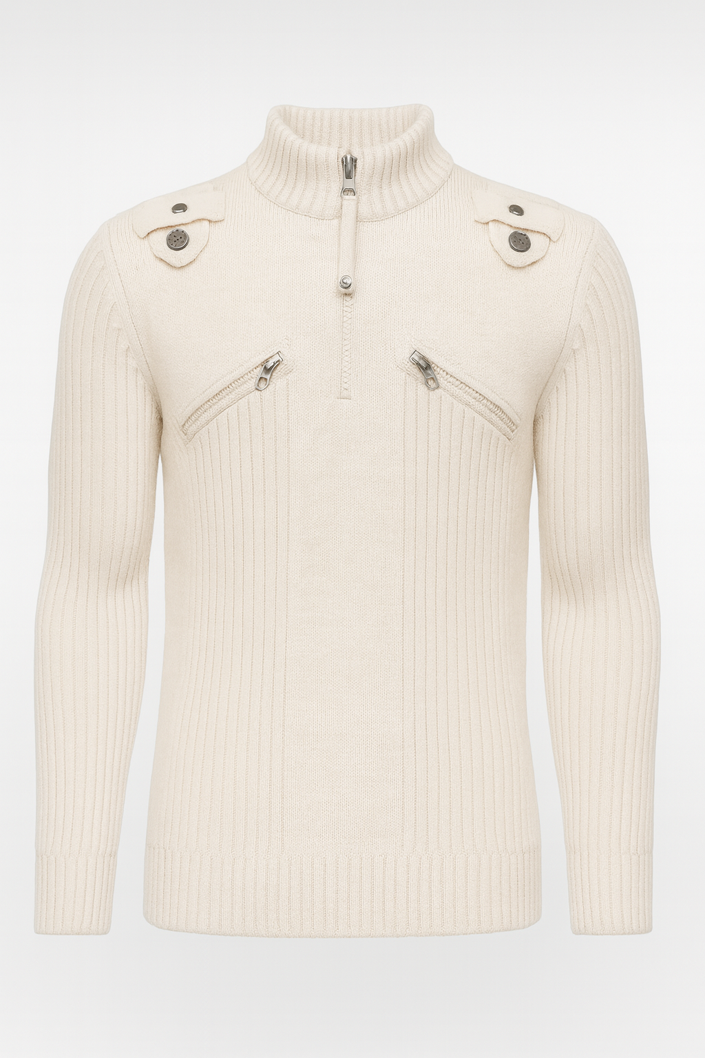 Свитер мужской на молнии L Светло-бежевый (31064476) Свитер мужской на молнии L Светло-бежевый (31064476)