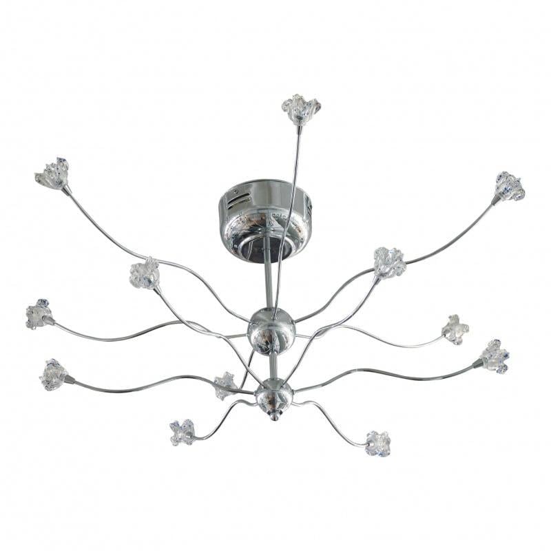 Люстра потолочная паук галогенная лофт Brille 1129/6/6A Ch 6L/6L Accent