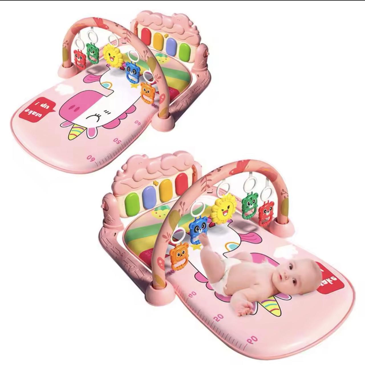 Развивающий коврик-пианино с дугой и подвесными игрушками 76х56 см (29) - фото 2