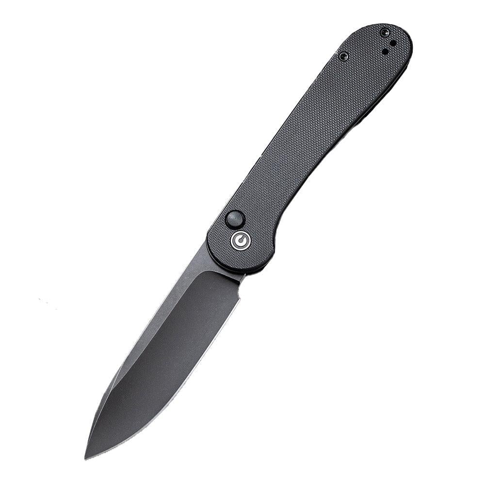 Нож складной туристический Elementum замок Button Lock Civivi 213 мм Black (C2103A)