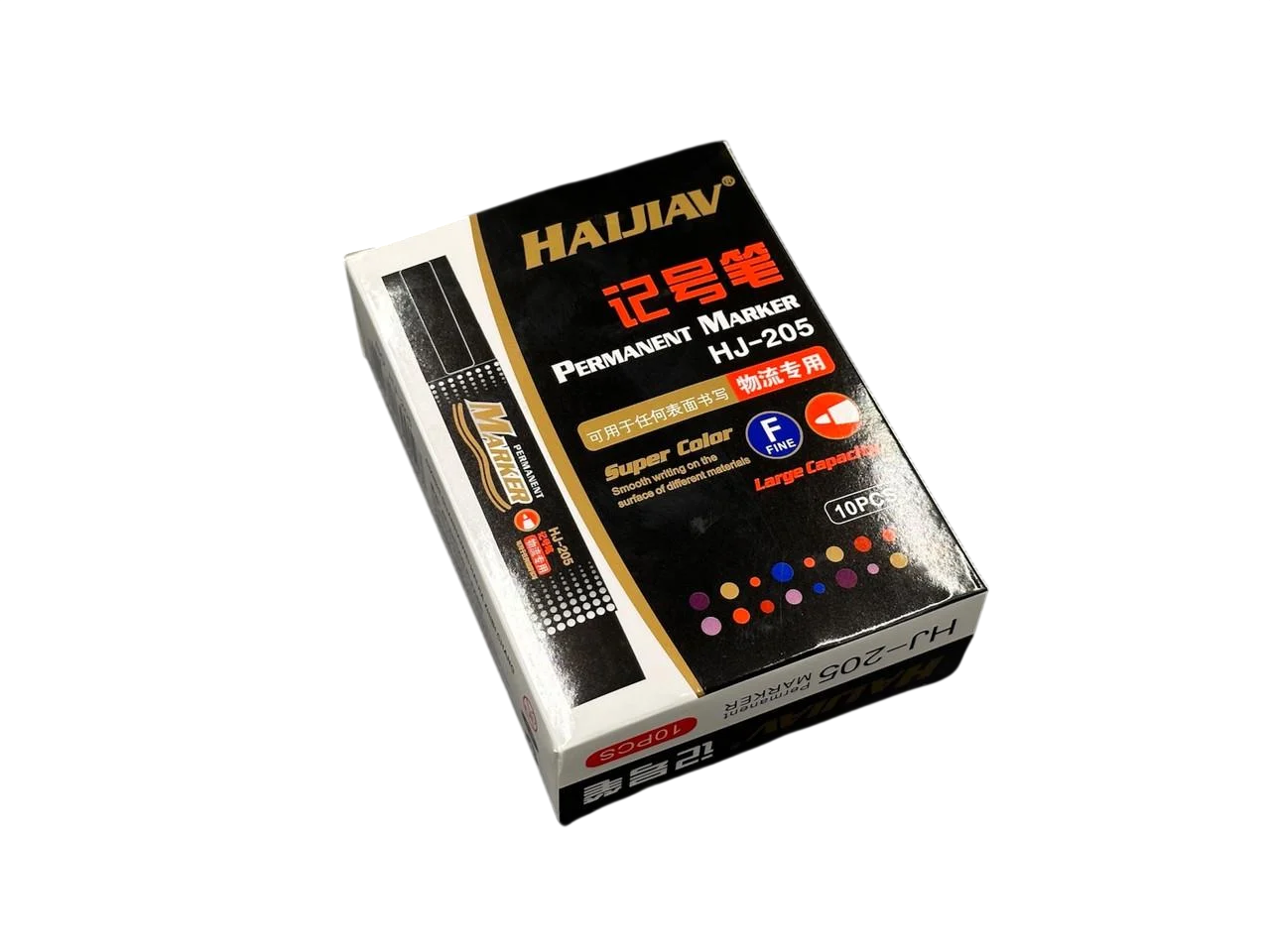 Маркер перманентный с колпачком толщина линии 2-4 мм Черный (FLM-106) Маркер перманентный с колпачком толщина линии 2-4 мм Черный (FLM-106)