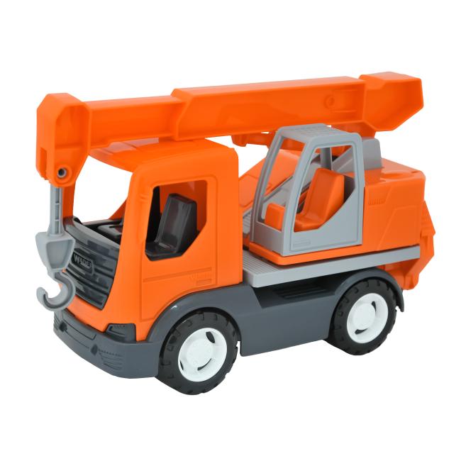 Игрушечная машинка Tigres Tech Truck Кран из пластика 26 см Оранжевый (150-98-39890)