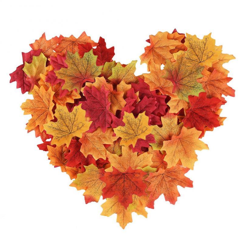 Набор осенних листов для рукоделия 8х8 см 200 шт. (VA-Autumn leaves 200 pcs) - фото 1