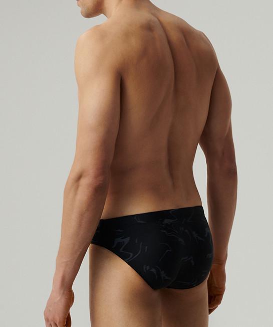 Плавки-брифи чоловічі Atlantic KMT-339 облягаючі анатомічного крою з низькою посадкою L Чорний/Графітовий (2602687241) - фото 2