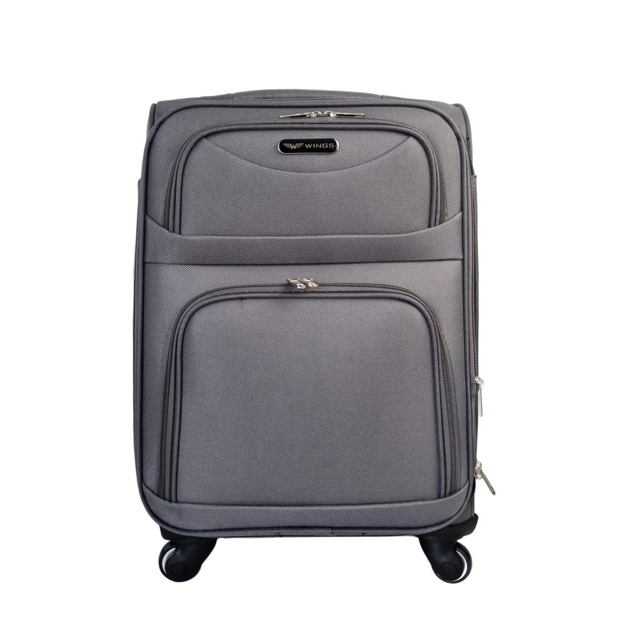 Валіза тканинна Wings Сірий (1703/4 grey L)