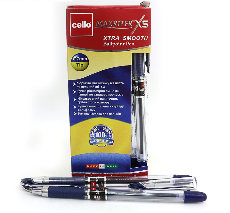 Ручка Cello Maxriter XS 0,7 мм 12 шт. Синій (MTT-184351)