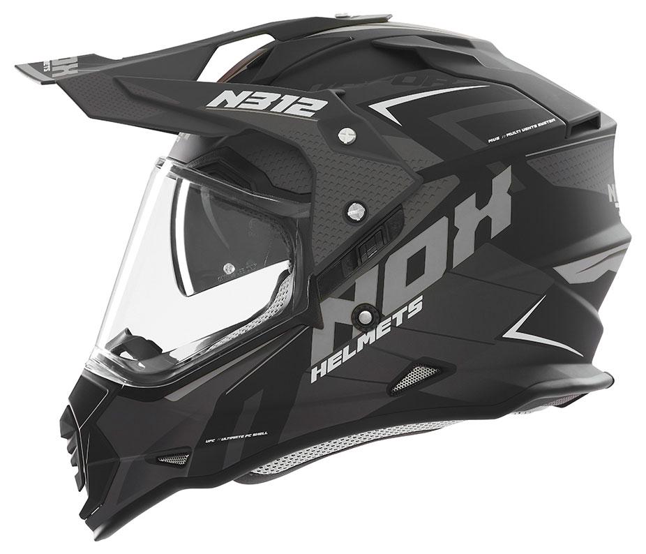 Мотошлем NOX N312 Vapor S Matt Black/Titanium (38914)