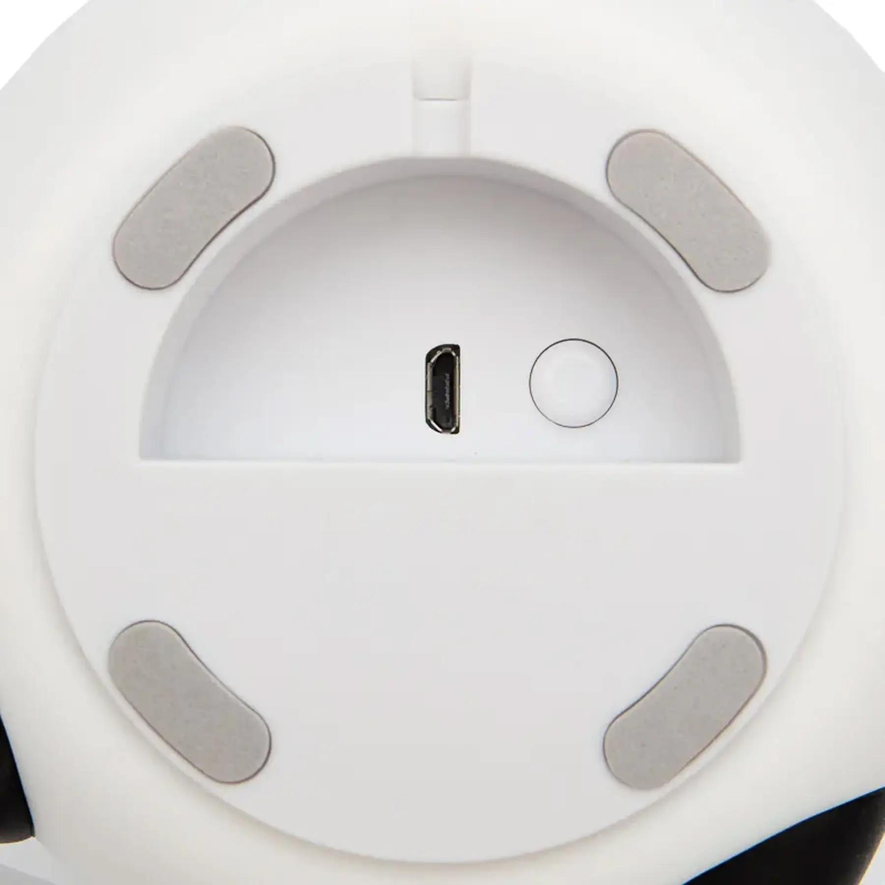 Ночник детский силиконовый Панда портативный с сенсорным управлением 1200 мАч USB Бело-черный (2013) - фото 9