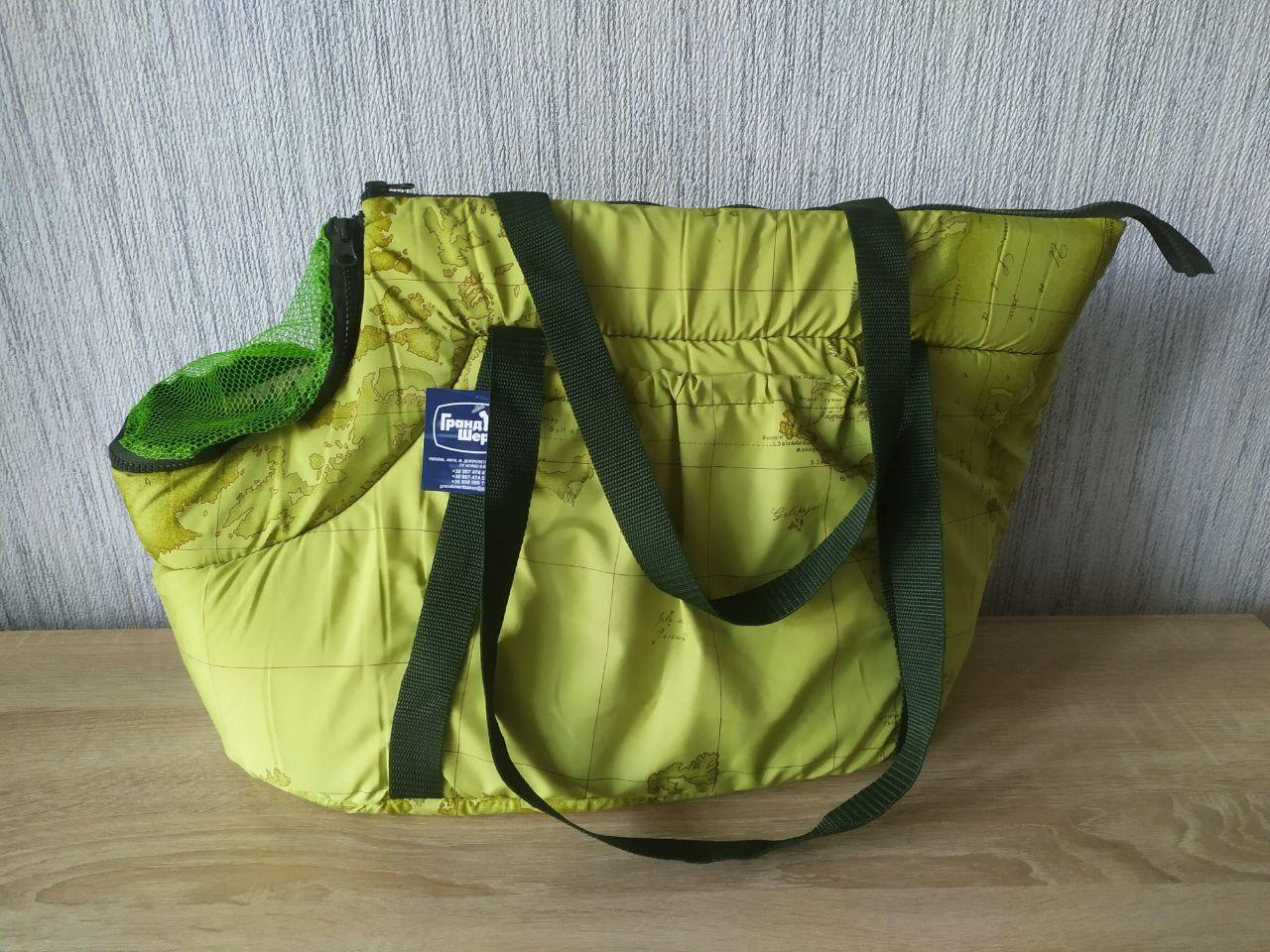 Сумка-переноска Гранд Шериф р. 3 60х28х31 см Зелений