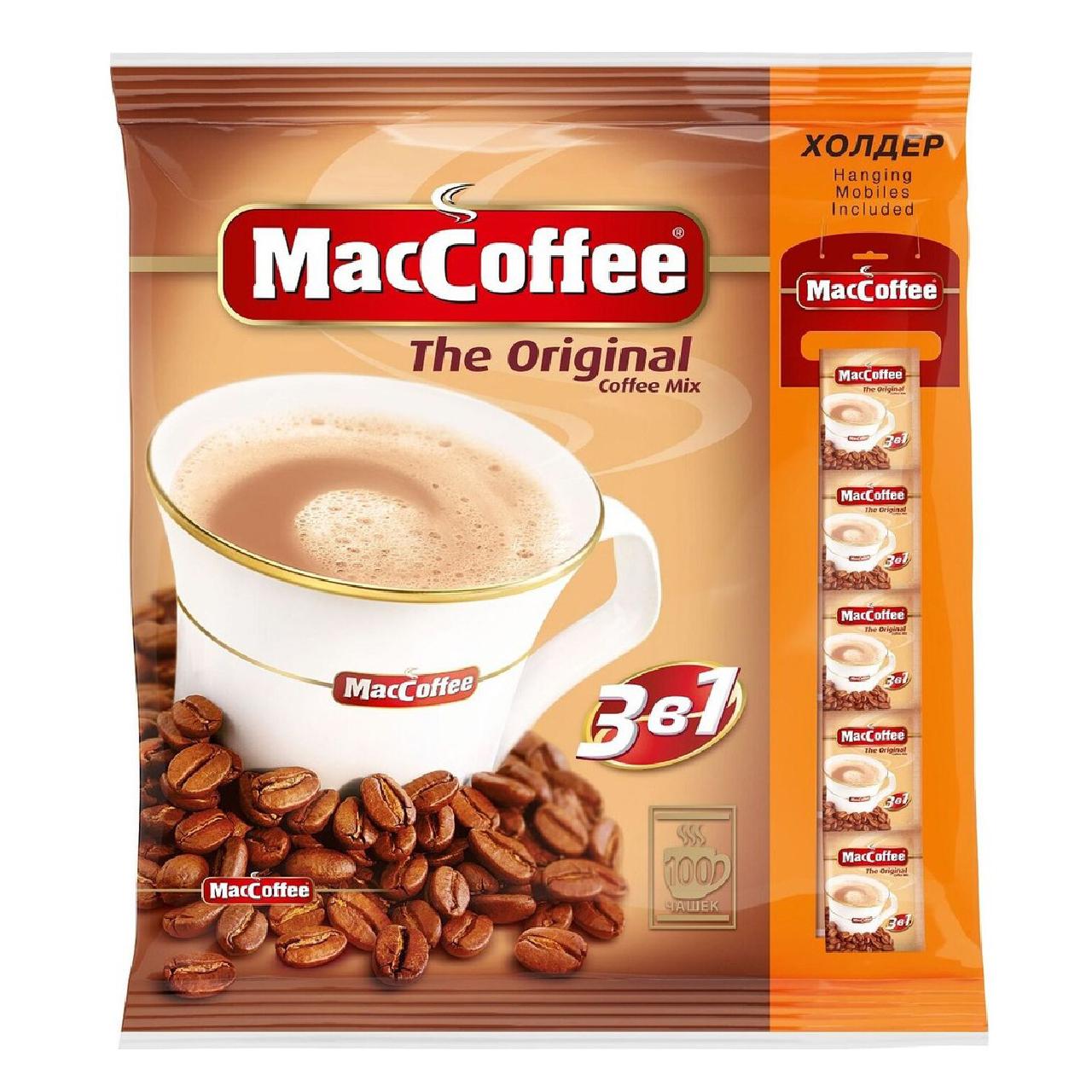 Кофейный напиток MacCoffee 3в1 20 г 100 шт. (maccoffee-100)