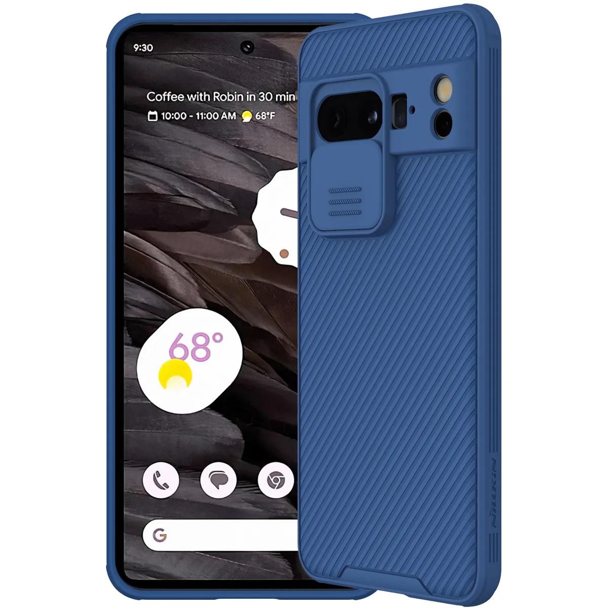 Чехол бампер Nillkin CamShield Pro для Google Pixel 8 Pro Blue