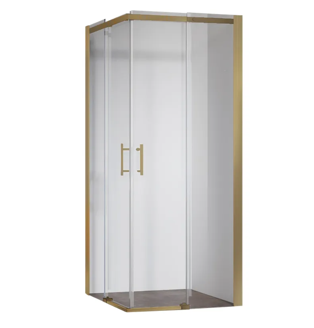 Душевая кабина без поддона KOER SR SC03-90x90x200-TR-12 прозрачное стекло Easy Clean 6 мм Матовое золото (KR5358) Душевая кабина без поддона KOER SR SC03-90x90x200-TR-12 прозрачное стекло Easy Clean 6 мм Матовое золото (KR5358)