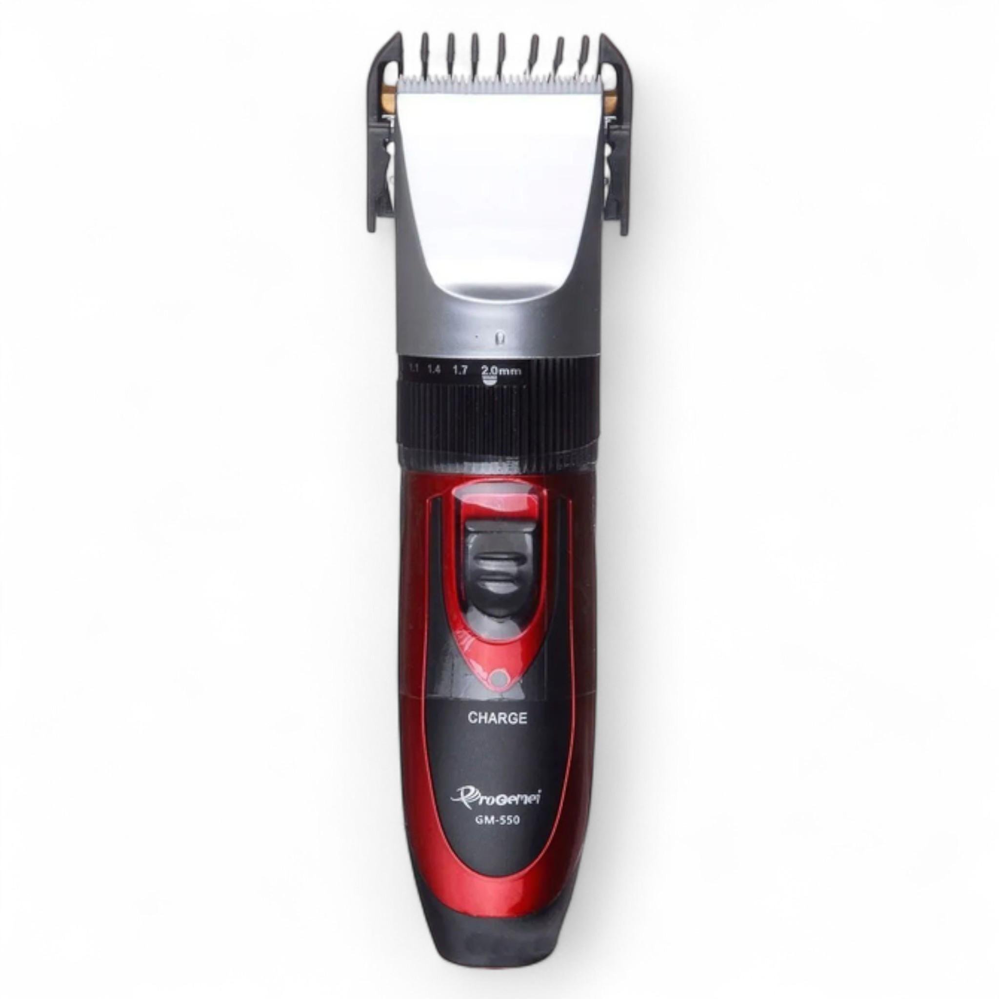 Машинка для стрижки Gemei GM-550 акумуляторна Red 2 двосторонні насадки (M_GM-550Red) Машинка для стрижки Gemei GM-550 акумуляторна Red 2 двосторонні насадки (M_GM-550Red)