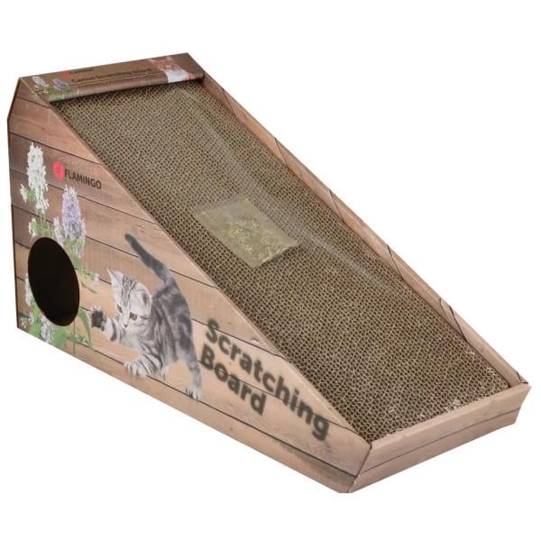 Когтеточка с мышкой для котов Flamingo Scratching Board наклонная картонная (46092) Когтеточка с мышкой для котов Flamingo Scratching Board наклонная картонная (46092)