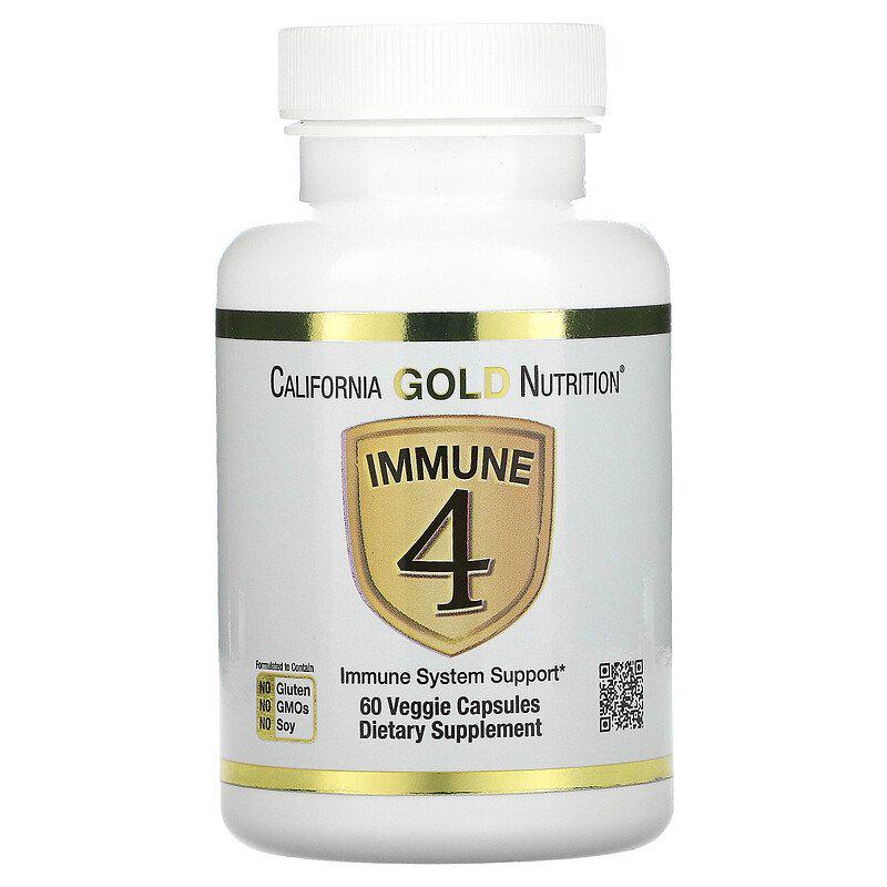Добавка Immune 4 California Gold Nutrition 60 капсул