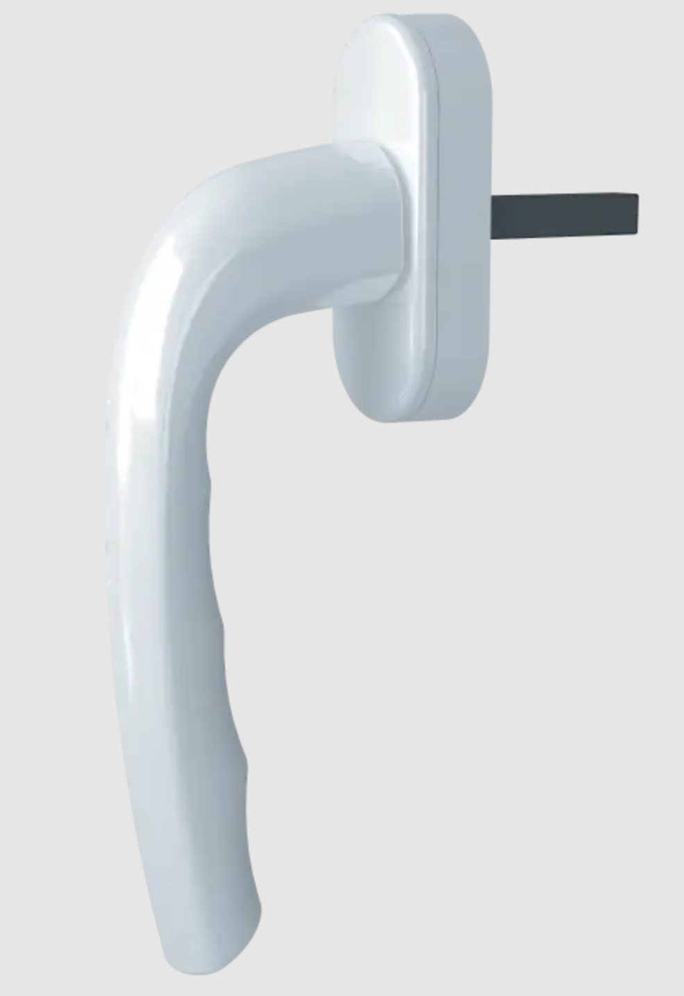 Ручка для металлопластикового окна ASTEX Titan WH 005х37 пластиковая 2 шт. Белый (WH.005.01.01)