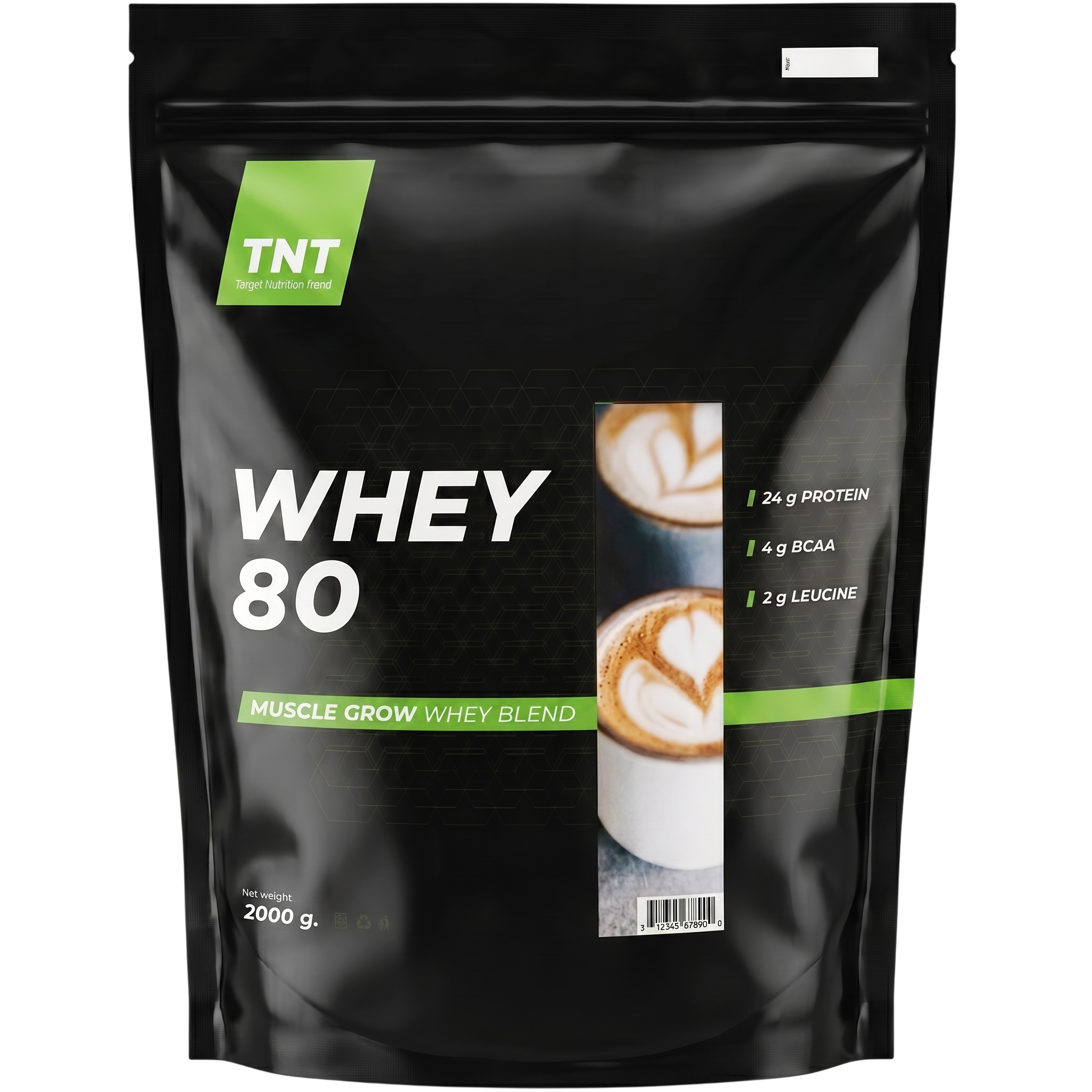 Протеїн TNT Nutrition Whey 80 Muscle Grow Кава 2 кг