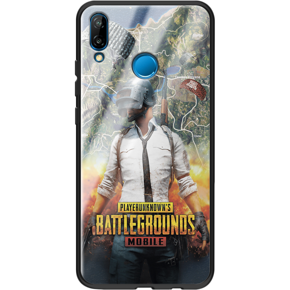 ᐉ Чехол Boxface Huawei P20 Lite PUBG Mobile Черный силикон со стеклом  (33127-up2309-37726) • Купить в Киеве, Украине • Лучшая цена в Эпицентр