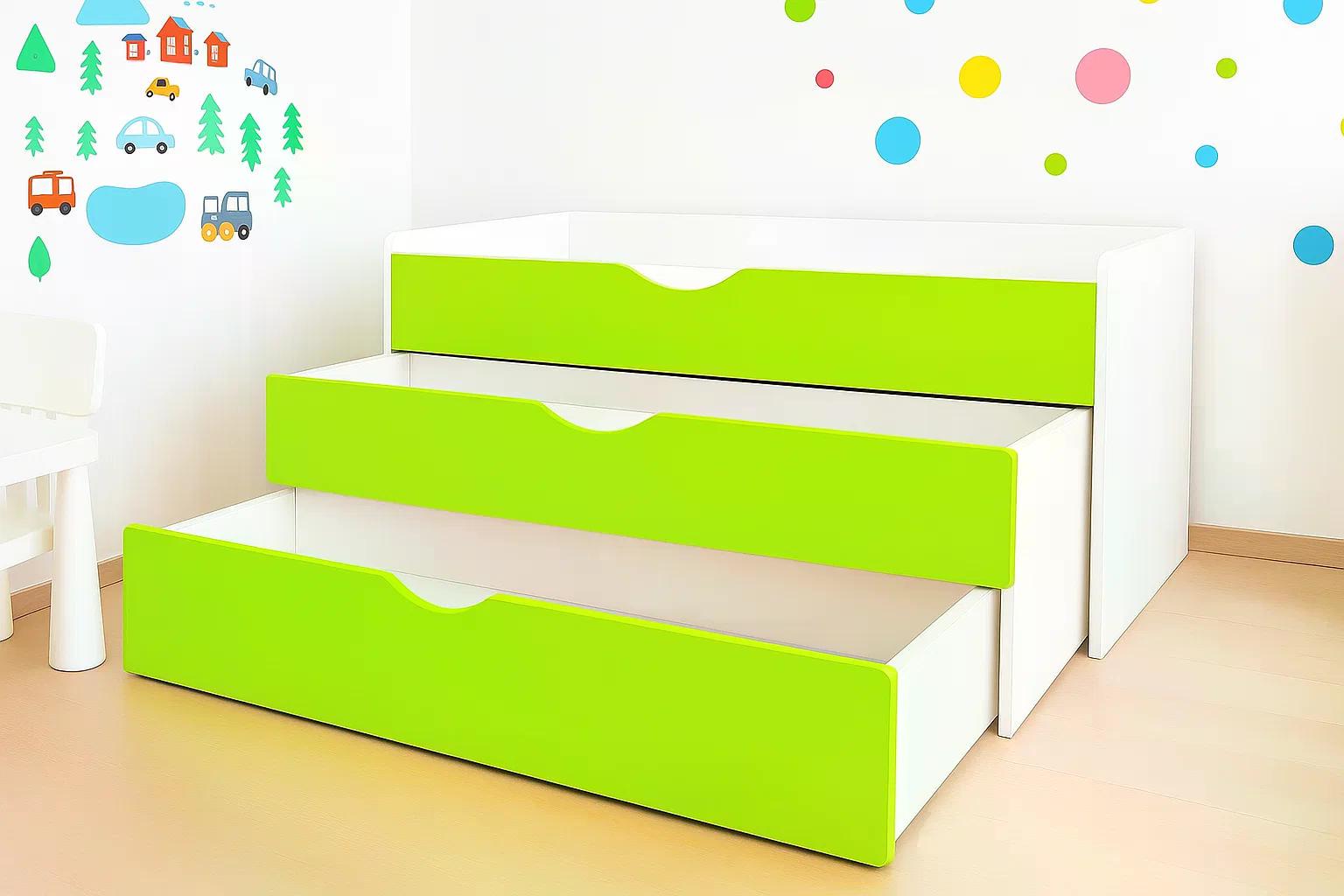 Кровать 3-х ярусная DS-27 Лайм