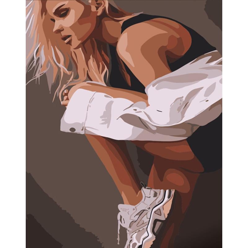 Картина по номерам Strateg Премиум Спортивный стиль 40х50 см (DY377)