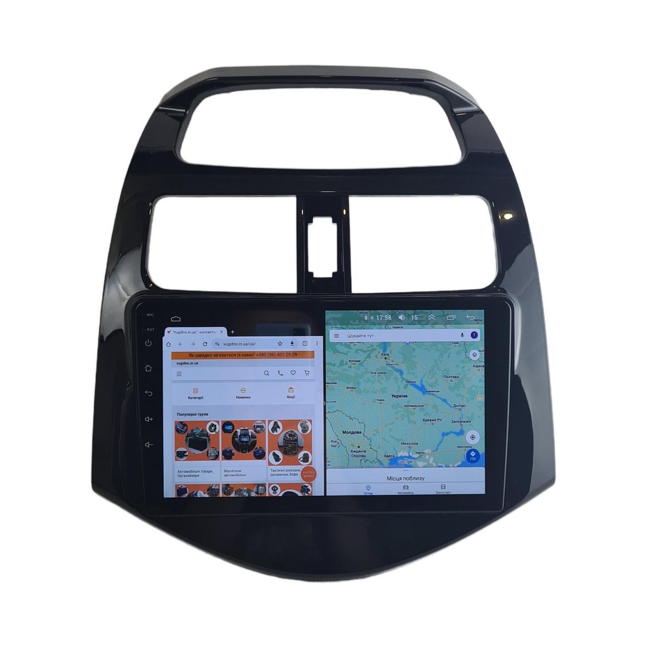 Автомагнитола для Chevrolet Spark/Matiz/Ravon R2 2009-2016 на Android 12+/CarPlay/8 core/XyAuto (М-ШС-9-М3)