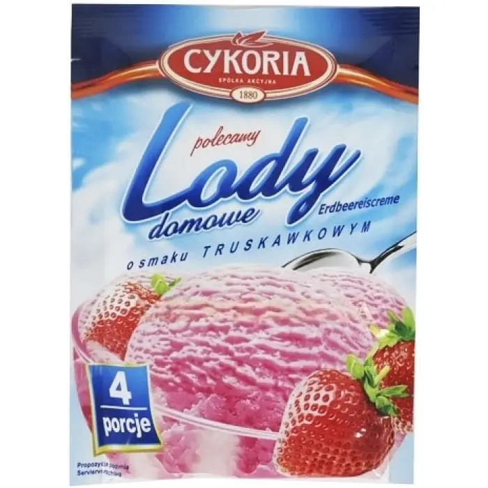 Мороженое для домашнего приготовления Cykoria Lody со вкусом клубники 60 г (003012) - фото 1