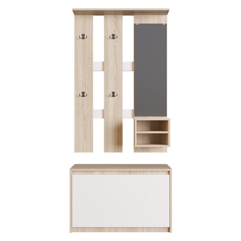 Передпокій для дому Еверест Мікс Венге/Білий Передпокій для дому Еверест Мікс Венге/Білий