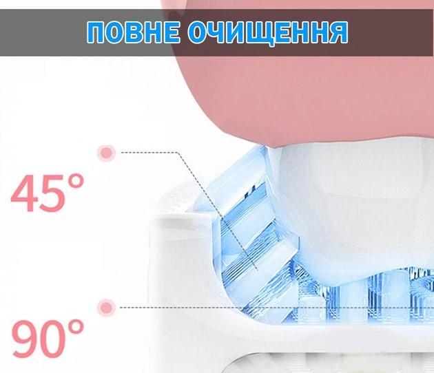 Електрична зубна щітка Каченя U-подібна зі звуковими ефектами Блакитний (eaa6816d) - фото 3