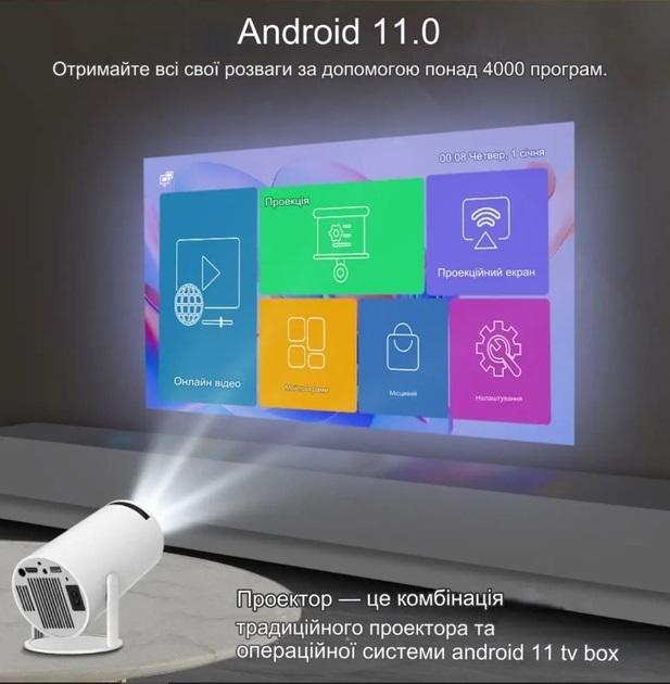 Проектор смарт MAGCUBIC HY300 PRO 4K Android 11 HD BT5.0 Dual Wi-Fi (20328228) - фото 9