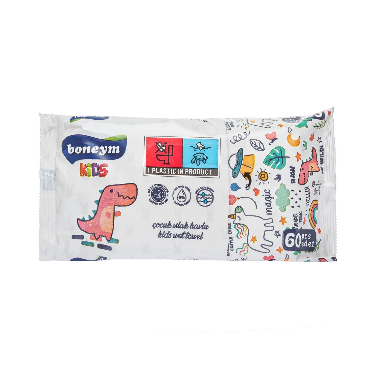 Вологі серветки Boneym White 60 шт. (8684008322061)