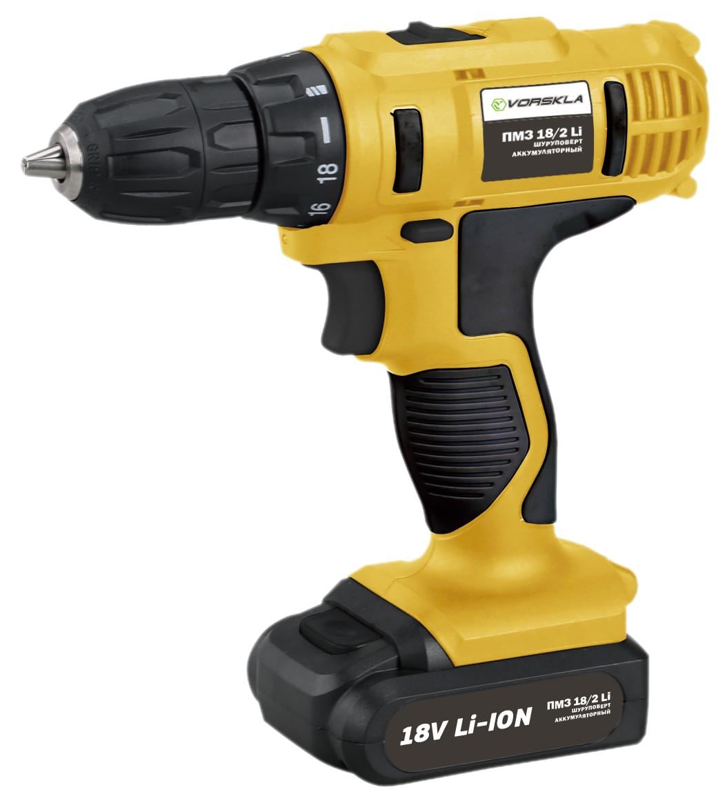 Шуруповерт аккумуляторный VORSKLA ПМЗ 18/2Li Шуруповерт аккумуляторный VORSKLA ПМЗ 18/2Li