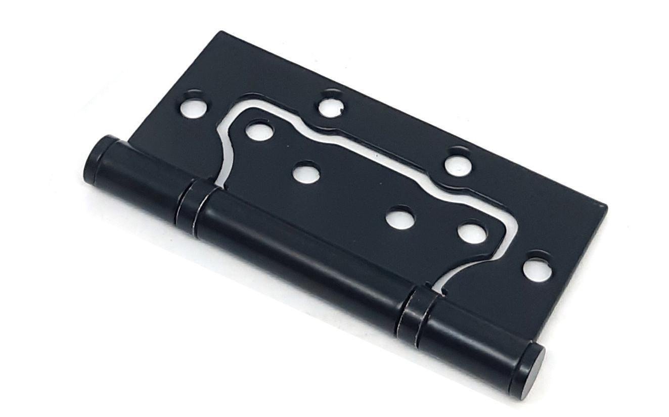 Завіса Kedr Flush метелик 100х75х2,5 см вузька стальна Чорний матовий