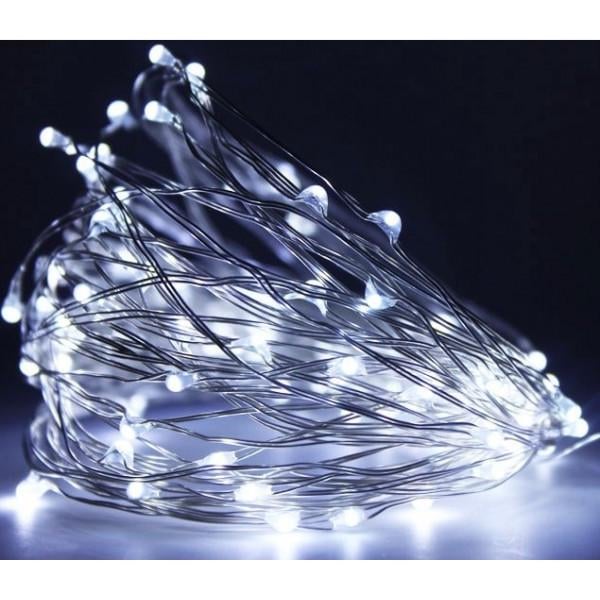 Гирлянда Роса USB светодиодная для дома Холодный белый 10 м (1212102)