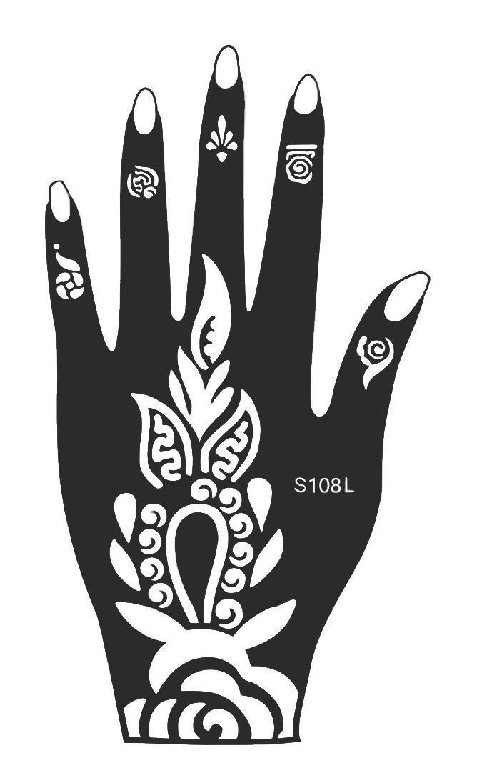 Трафарет для тату S108L для лівої руки (2273922523)