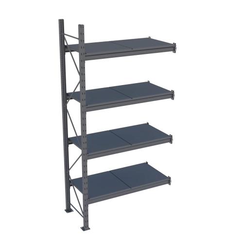 Стелаж Modern-Expo Mini Rack з металевими полицями приставна секція 4 рівні 2584х1240х615 мм (3-3-34)