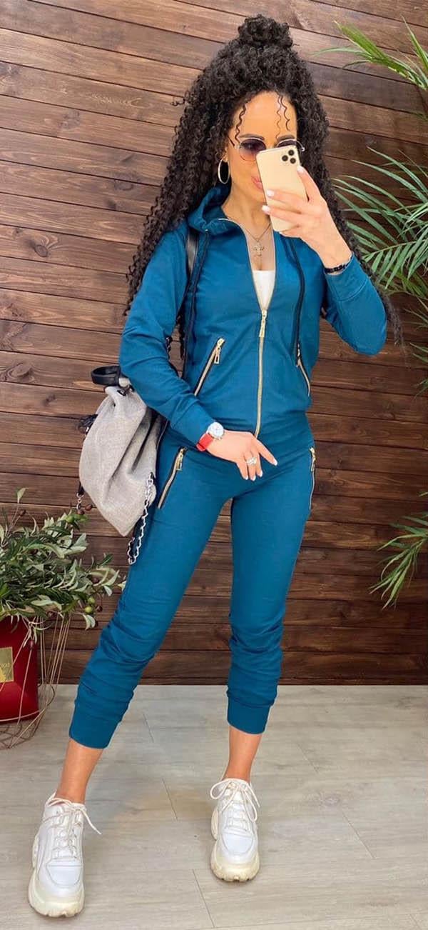 Спортивний костюм Касандра р. 58 Морська хвиля (№0626-1-тк)