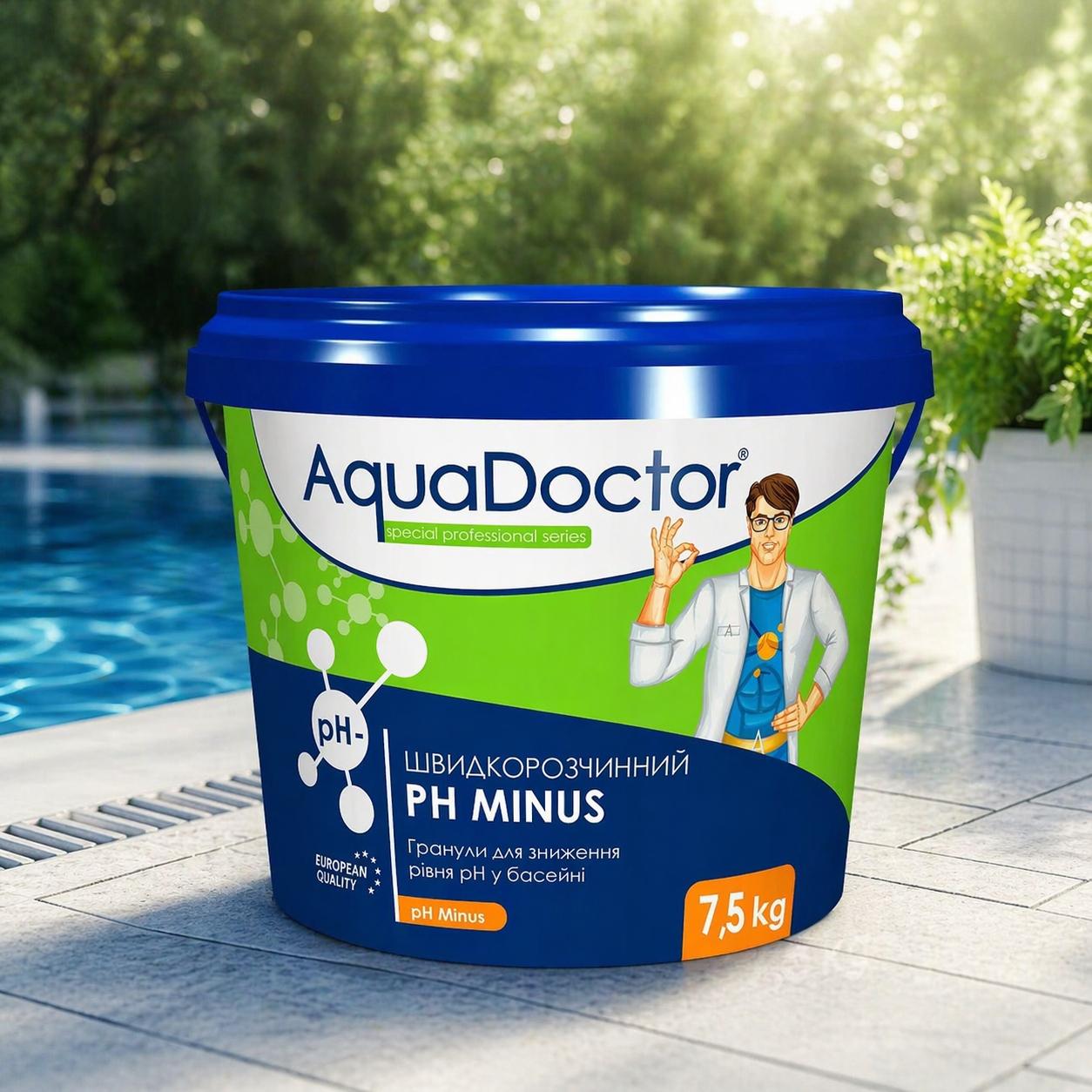 Засіб для зниження рівня кислотності AquaDoctor pH Minus у гранулах 7,5 кг (40735)