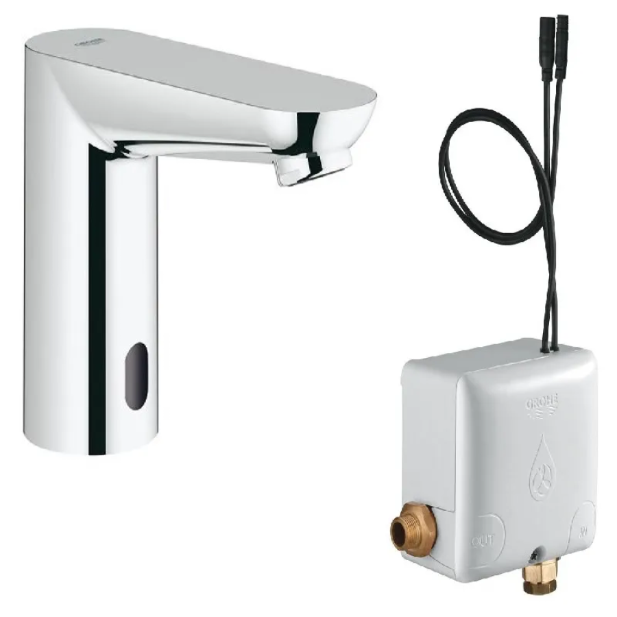 Смеситель бесконтактный для умывальника Grohe Euroeco Cosmopolitan E Chrome (36384000)