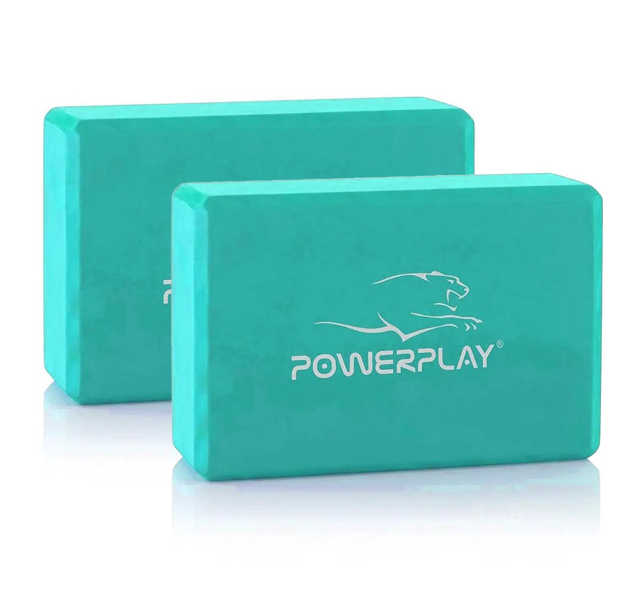 Блок для йоги PowerPlay 4006 Yoga Brick EVA 2 шт. М'ятний (A-012563)