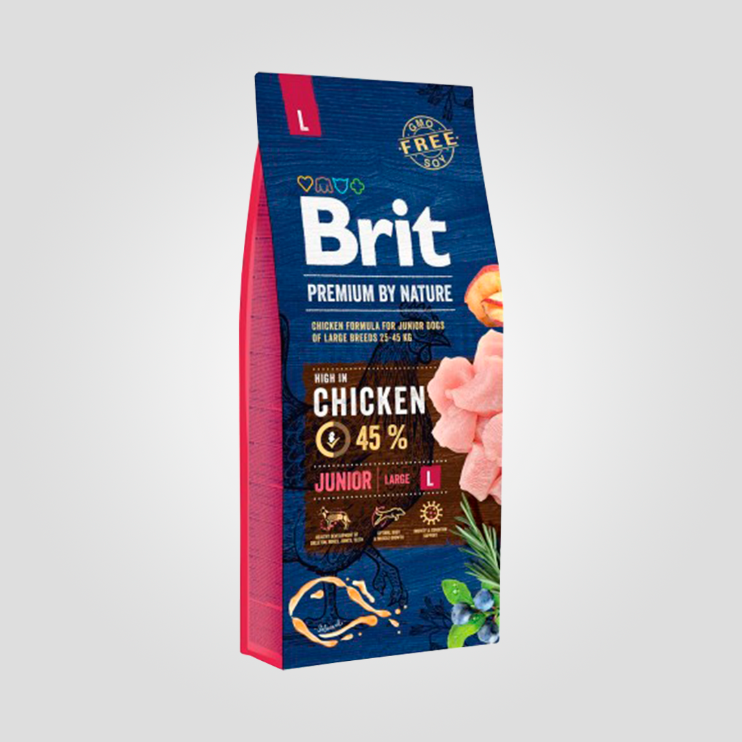 Корм сухой для щенков крупных пород BRIT PREMIUM JUNIOR L с курицей 15 кг (20503034) Корм сухой для щенков крупных пород BRIT PREMIUM JUNIOR L с курицей 15 кг (20503034)