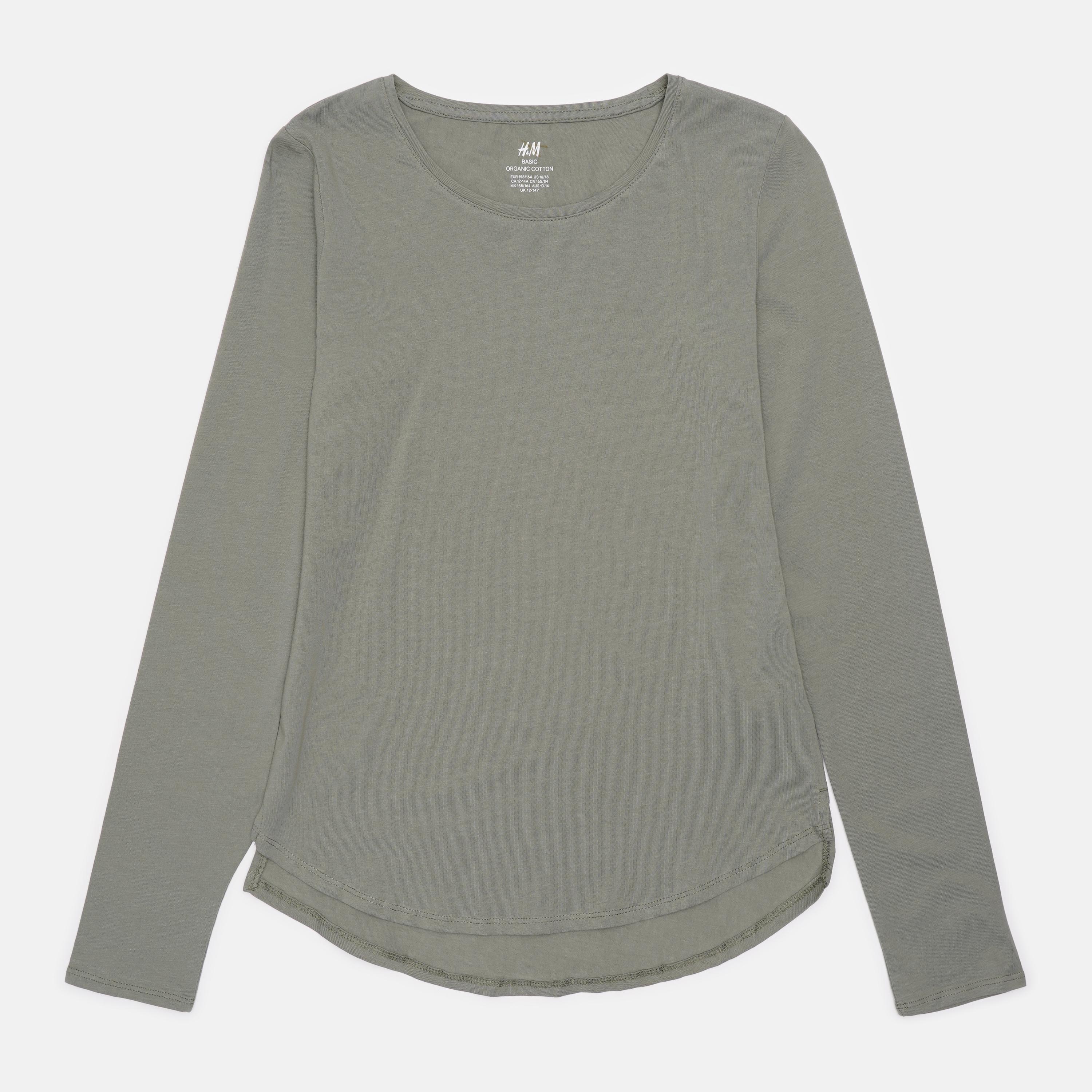 Лонгслив H&M 158-164 см Бледно-зеленый (2010891992)