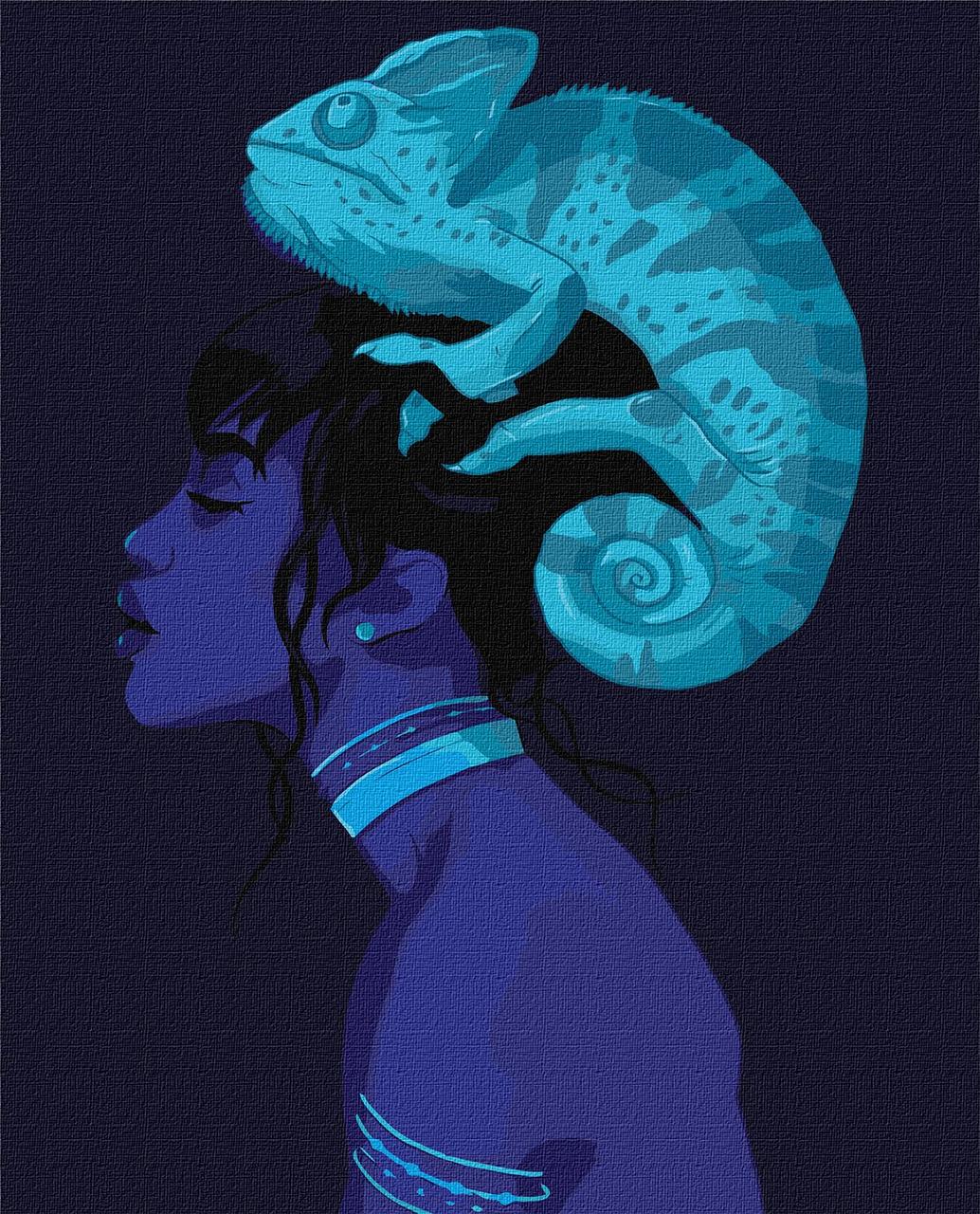 Картина по номерам Идейка Неоновая красота KHO4890 холст на подрамнике 40x50 см (1622709435)