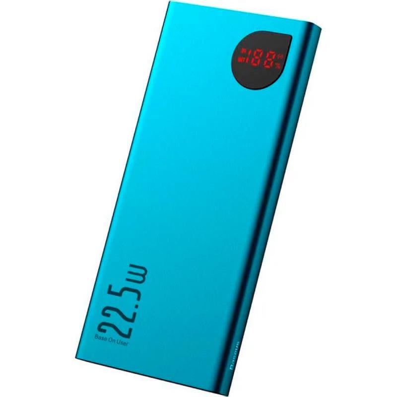 Батарея портативная Baseus Adaman Metal Digital Display PPIMDA-B06 10000 mAh Green