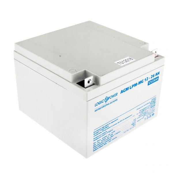 Аккумулятор для ИБП LogicPower LPM-MG 6557 12V 26 Ah (11517)