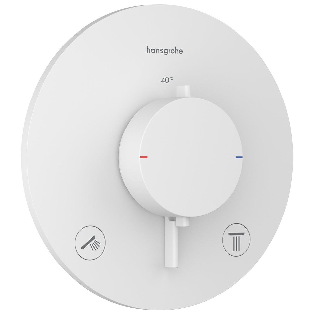 Наружная часть смесителя Hansgrohe Ecostat Comfort 33715700 с термостатом Белый (257630)