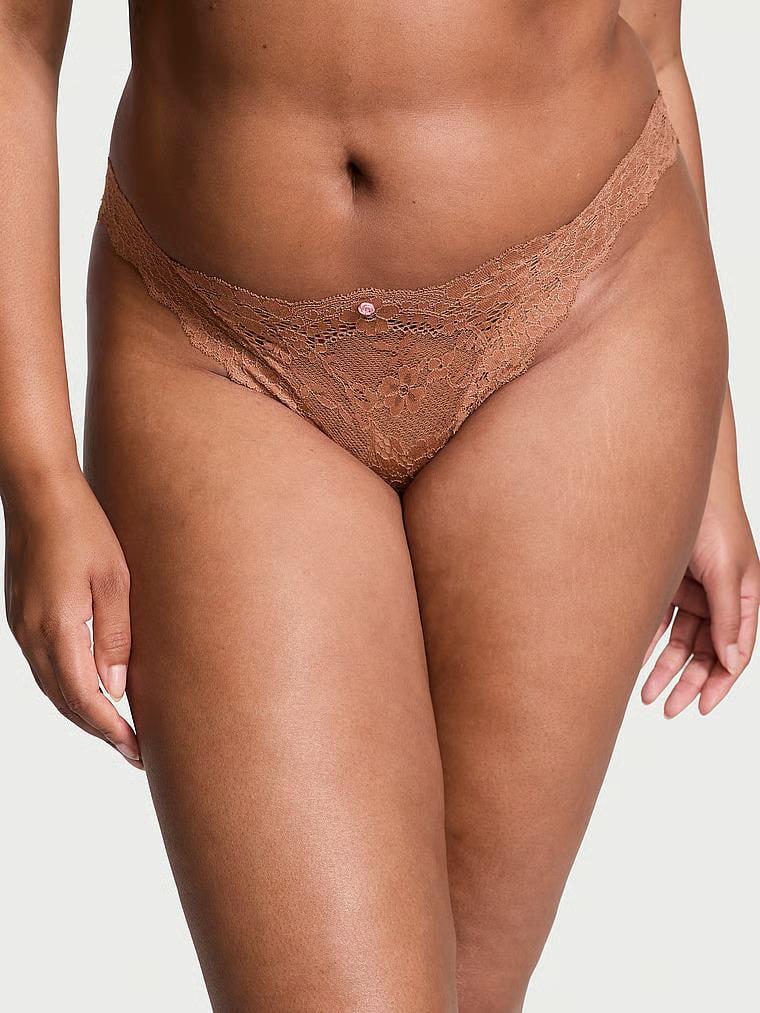 Трусики Victoria's Secret Dream Angels Lace Brazilian Panty XS Коричневый (26876146)