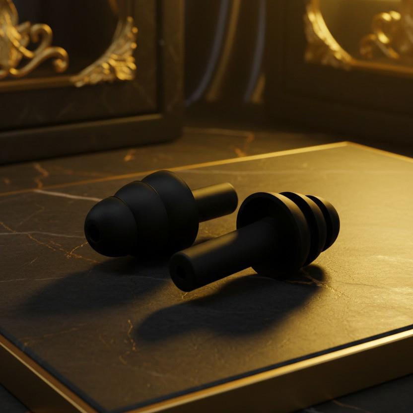 Беруши для сна плавания Univerza Елка силиконовые шумоподавляющие анатомические в футляре Черный - фото 14