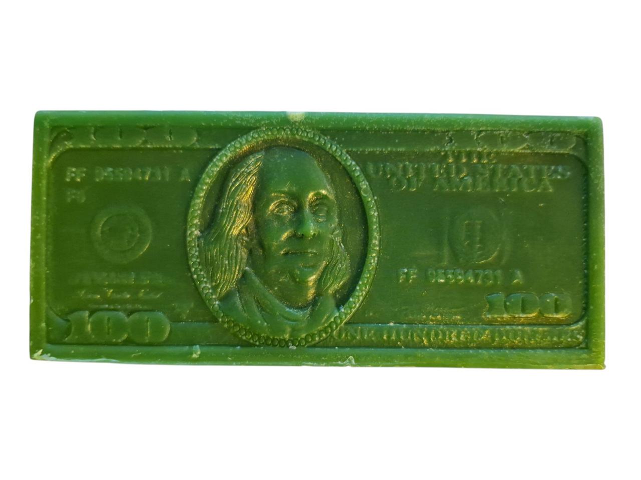 Свеча на привлечение изобилия Пачка долларов 15 см Зеленый Свеча на привлечение изобилия Пачка долларов 15 см Зеленый