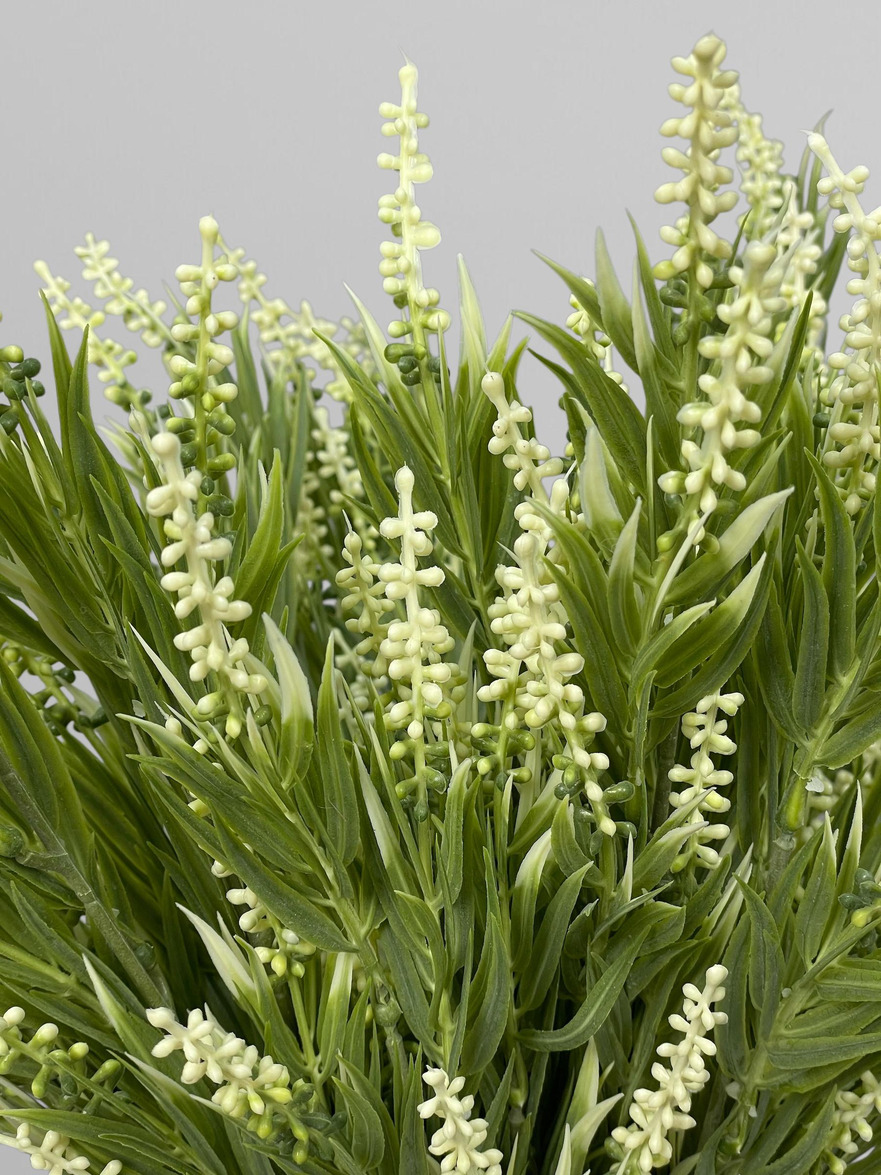 Искусственная лаванда в букете 58 см Белый (К13185) - фото 4