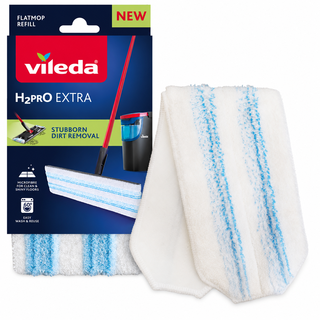 Змінна насадка для швабри Vileda H2PrO з мікрофібри (175786)